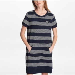 NWT Karl Lagerfeld striped sweater dress